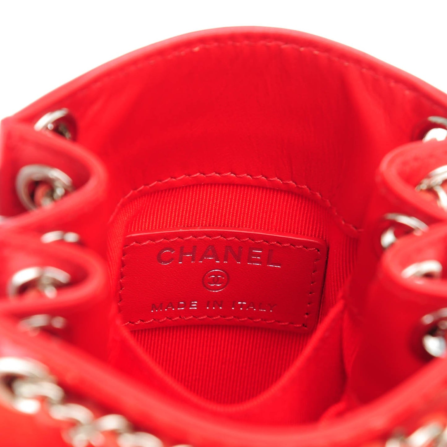 Patent Crossbody CC Phone Holder Red