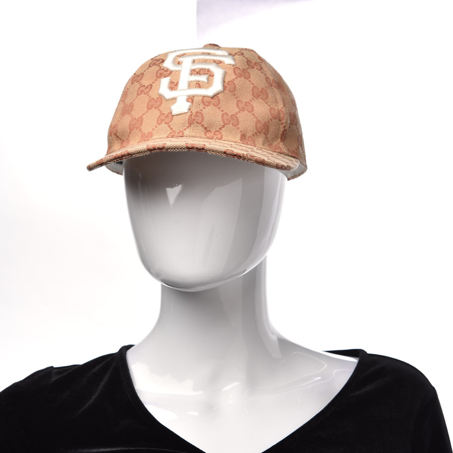 Gucci X MLB Monogram SF Giants Baseball Hat M Beige Ruggine 2 of 7