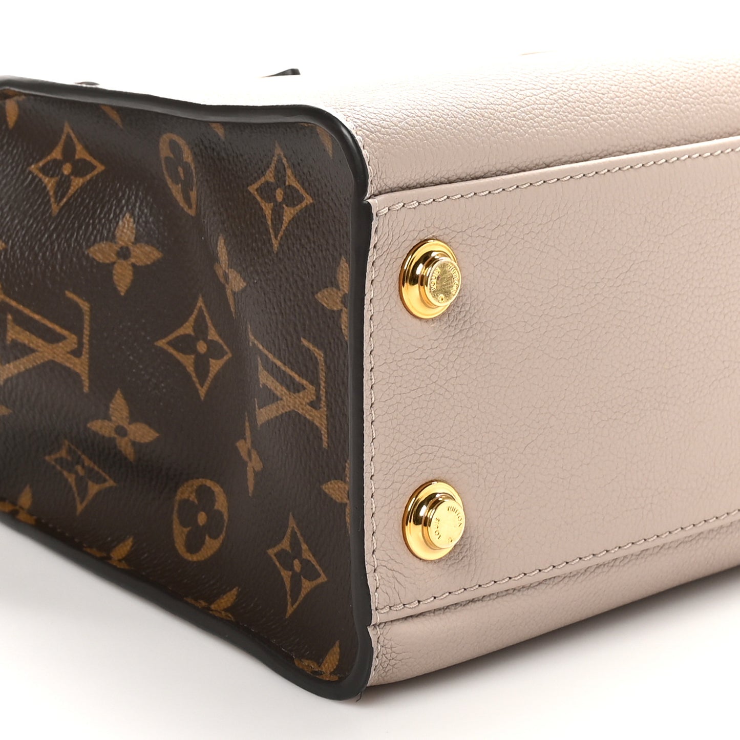 Calfskin Monogram On My Side PM Greige