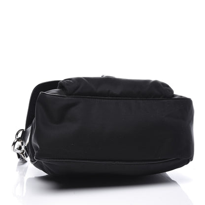 Prada Nylon Vela Saffiano Shoulder Bag Black 3 of 8