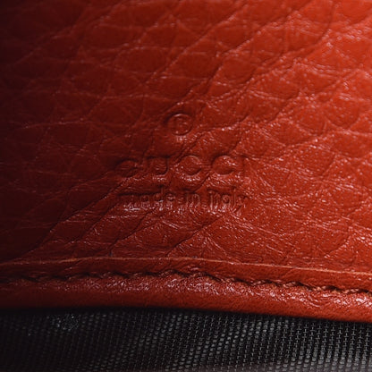 Gucci Pebbled Calfskin Soho Zip Around Wallet Sun Orange 8 of 10
