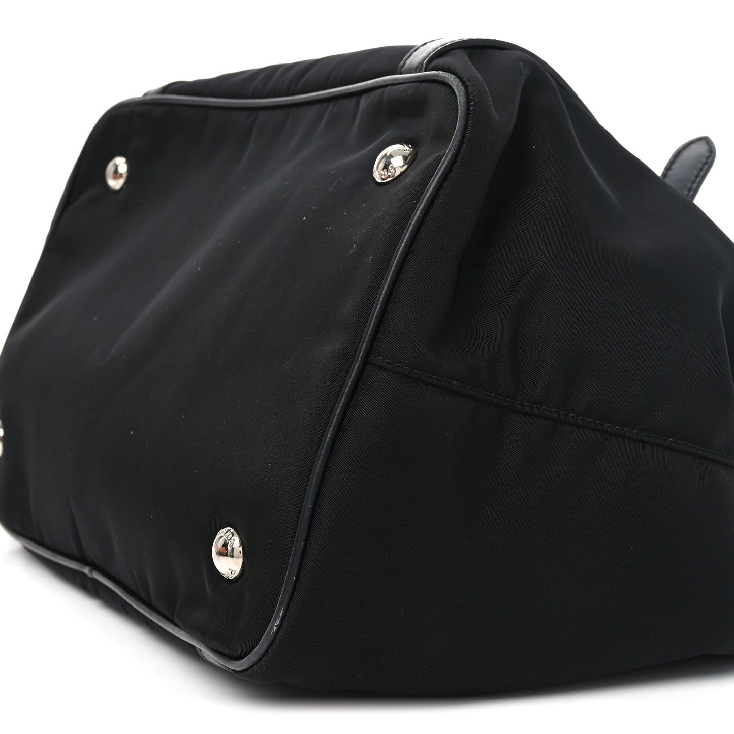Tessuto Nylon Soft Calf Tote Black