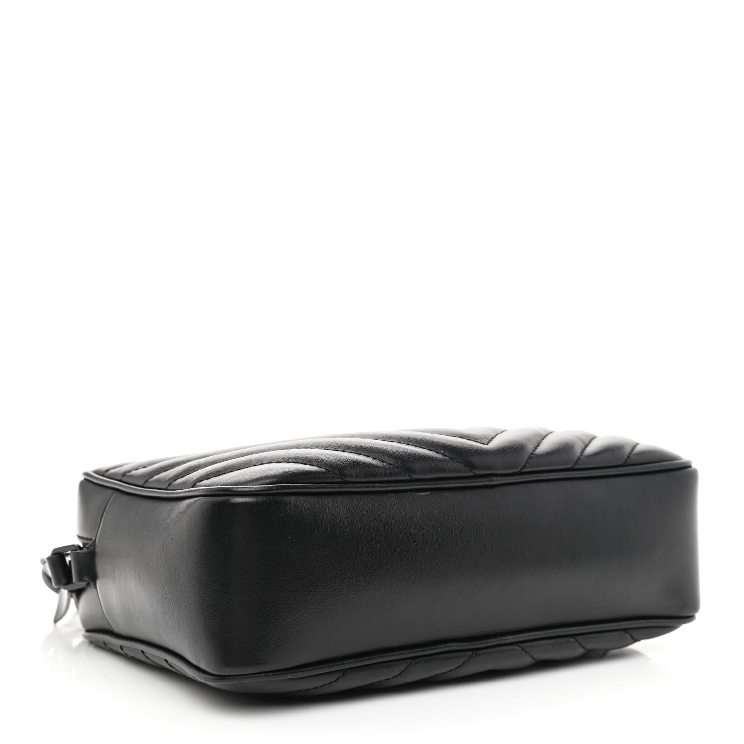 Saint Laurent Calfskin Matelasse Monogram Monochrome Lou Camera Bag Black 4 of 12