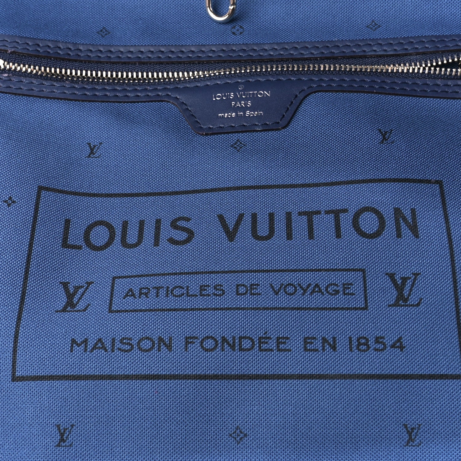 Louis Vuitton Monogram Escale Neverfull MM Blue 6 of 14