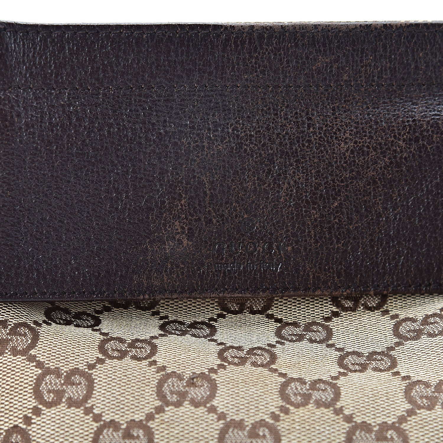 Gucci GG Monogram Double Pocket Belt Bag Dark Brown 14 of 17