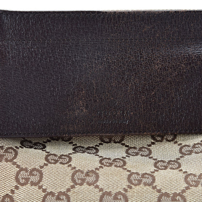 Gucci GG Monogram Double Pocket Belt Bag Dark Brown 14 of 17
