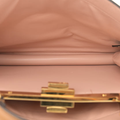 Fendi Vitello Seta Shiny Nappa Medium Peekaboo I SEE U Satchel Miele Scuro Light Rose 5 of 13