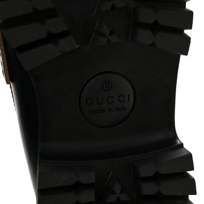 Gucci Cordovan Lux Womens Harald Horsebit 25mm Platform Loafers 37 Black 8 of 10