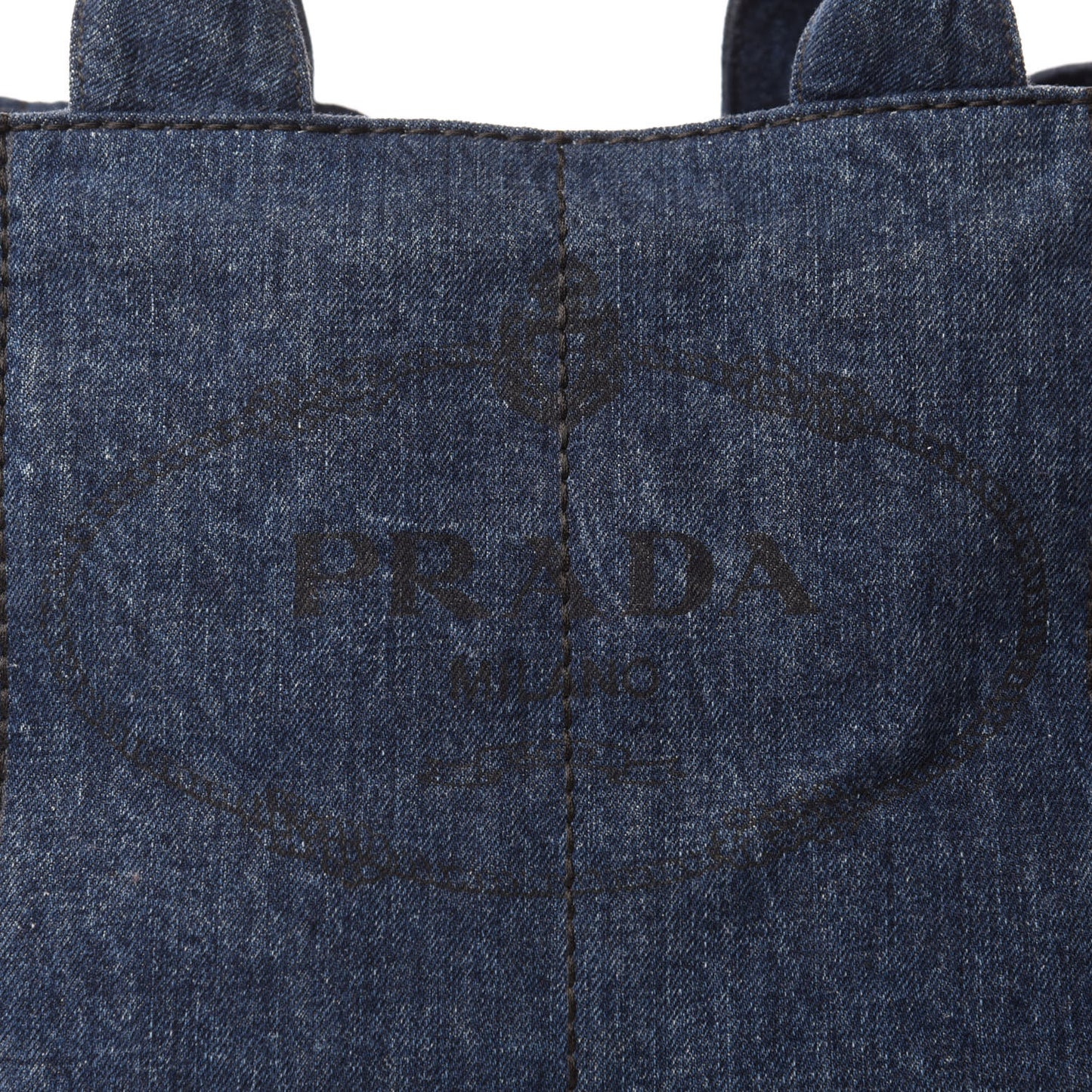 Denim Logo Tote Avio
