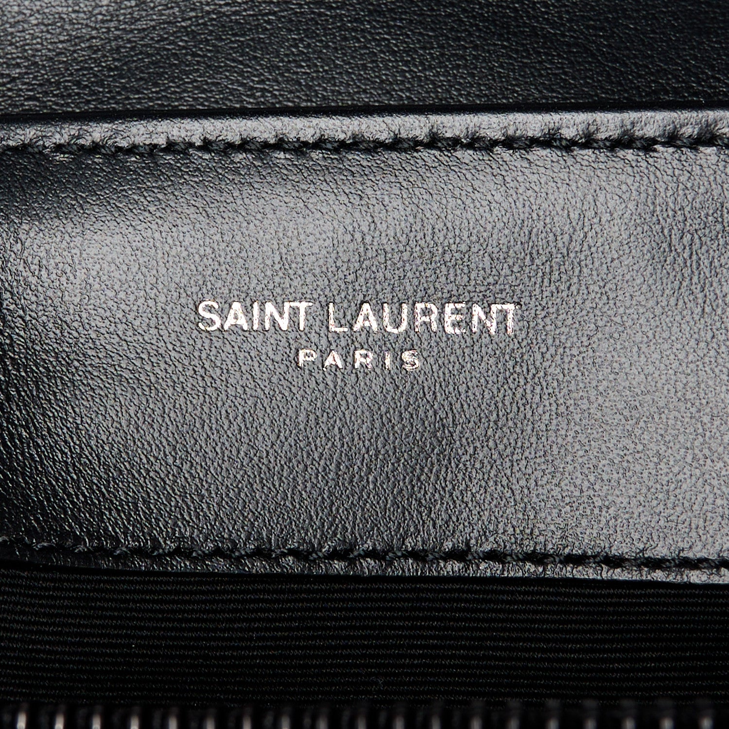 Saint Laurent Calfskin Y Quilted Monogram Monochrome Small Loulou Chain Satchel Black 6 of 12