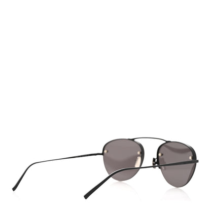 Saint Laurent Metal Round Aviator SL 575 Sunglasses Black 4 of 8