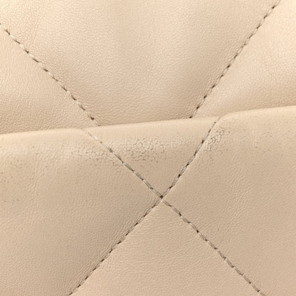 Chanel Lambskin Quilted Medium Chanel 19 Flap Beige 13 of 13