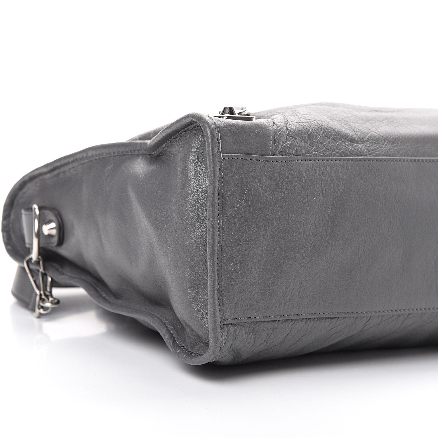 Balenciaga Agneau Silver Metallic Edge Hardware City Gris Cendre 8 of 11