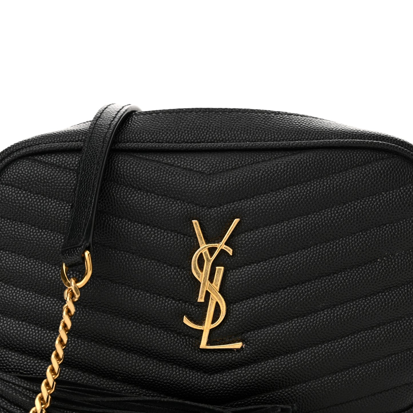 Grain De Poudre Matelasse Monogram Mini Lou Camera Bag Black