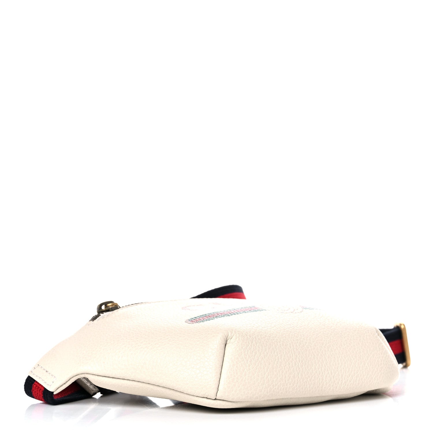 Gucci Grained Calfskin Small Logo Belt Bag White 4 of 10