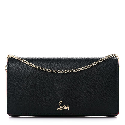 Christian Louboutin Calfskin Boudoir Chain Wallet Black 1 of 12