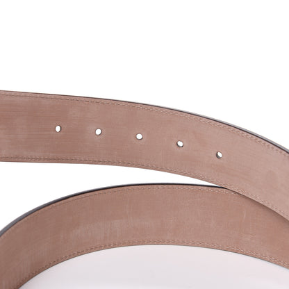 Gucci GG Supreme Monogram Selleria Calfskin Interlocking G 40mm Belt 85 34 Beige Ebony Cocoa 4 of 8