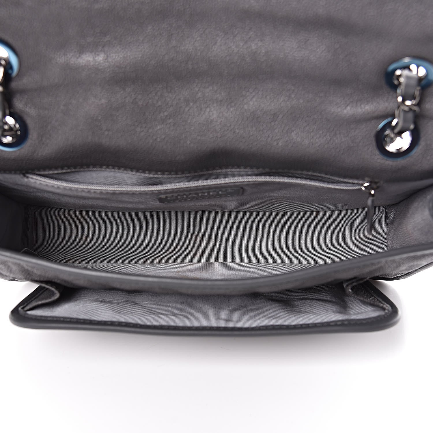 Chanel Caviar Quilted Large French Riviera Flap Dark Grey 7 of 14