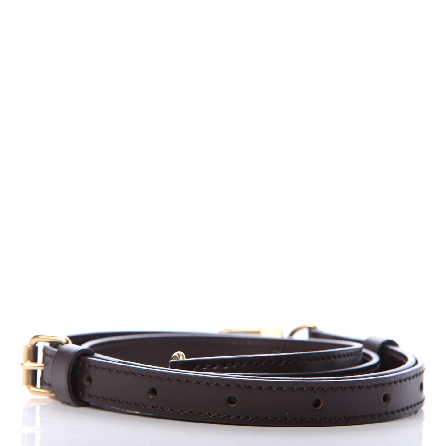 Calfskin Adjustable Speedy Bandouliere Shoulder Strap Brown