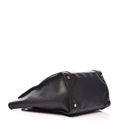 Celine Drummed Calfskin Mini Luggage Black 4 of 11