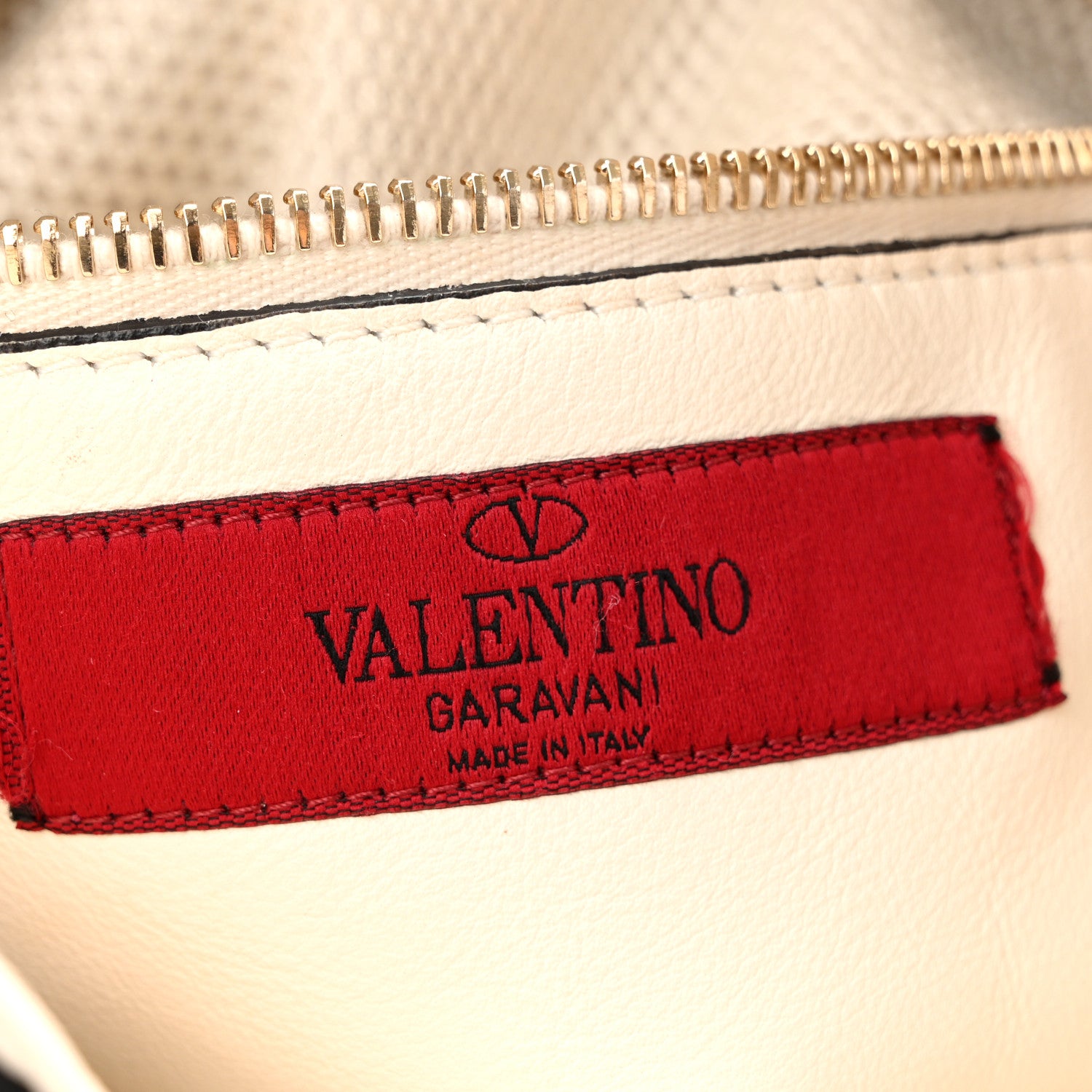 Valentino Garavani Vitello Rockstud Mesh Net Shopper Tote White 6 of 17