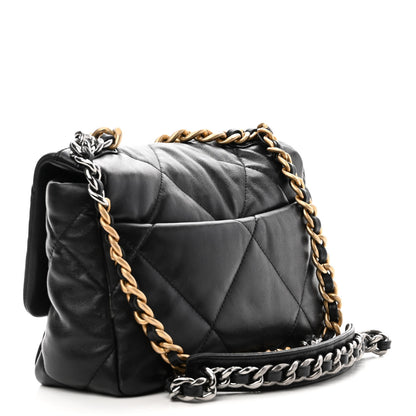 Chanel Lambskin Quilted Medium Chanel 19 Flap Black 3 of 10