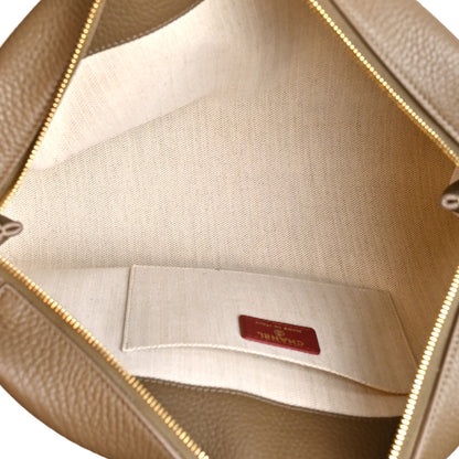 Chanel Grained Calfskin Large Zipped Pouch Dark Khaki 5 of 10