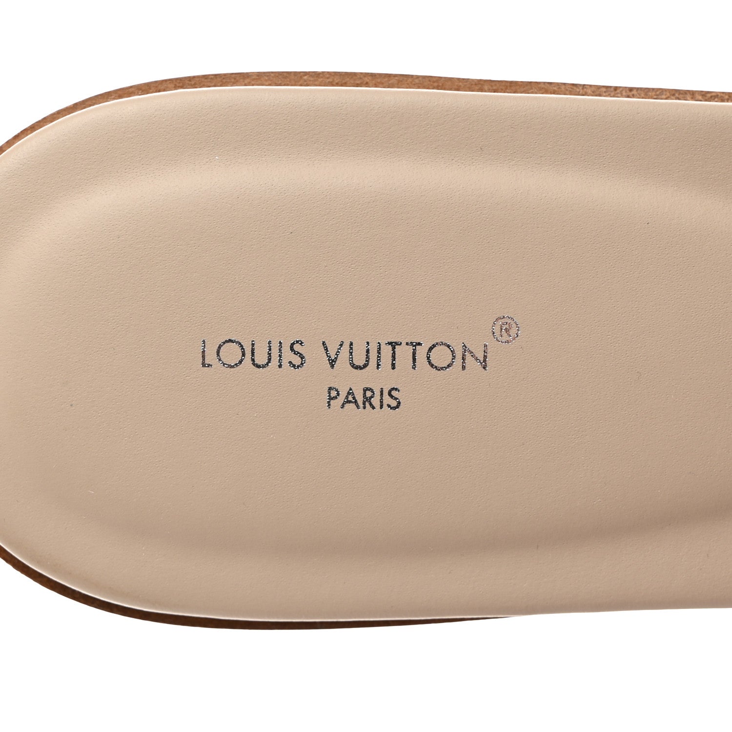 Louis Vuitton Calfskin LV Capri Flat Sandals 40 Pebble 1463679