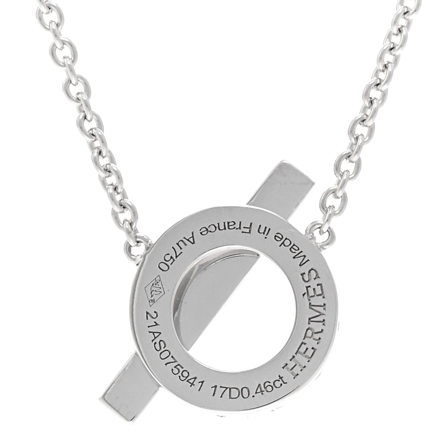 18K White Gold Diamond Finesse Pendant Necklace
