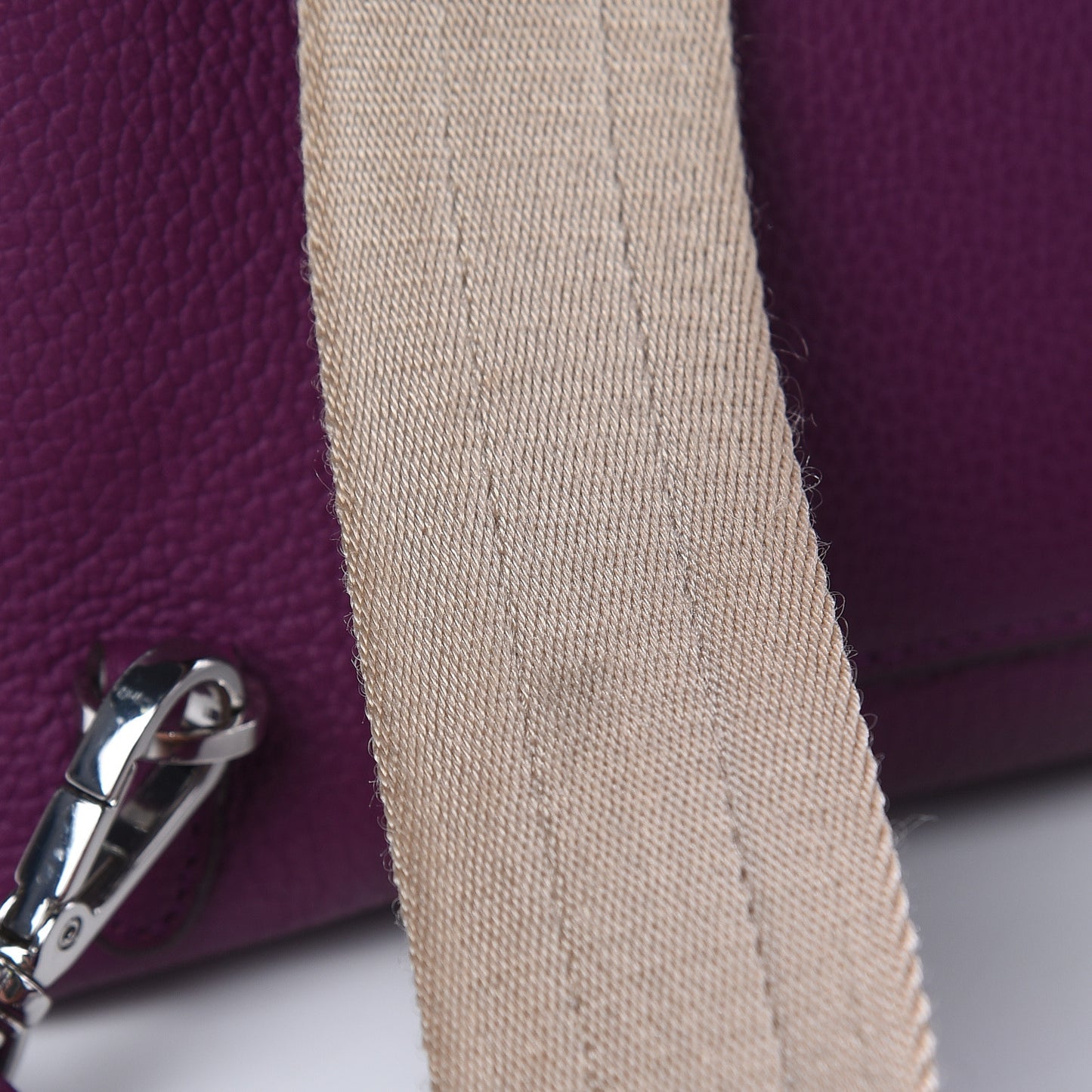 Grained Calfskin Medium Milla Convertible Backpack Mystic Purple