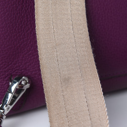 MCM Grained Calfskin Medium Milla Convertible Backpack Mystic Purple 11 of 13