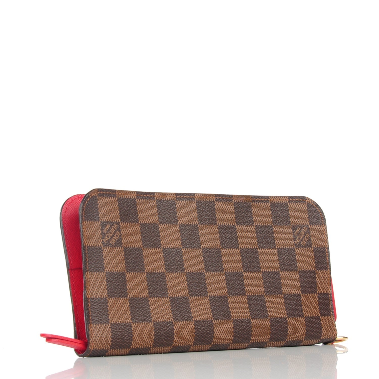 Louis Vuitton Damier Ebene Insolite Wallet Red 3 of 7