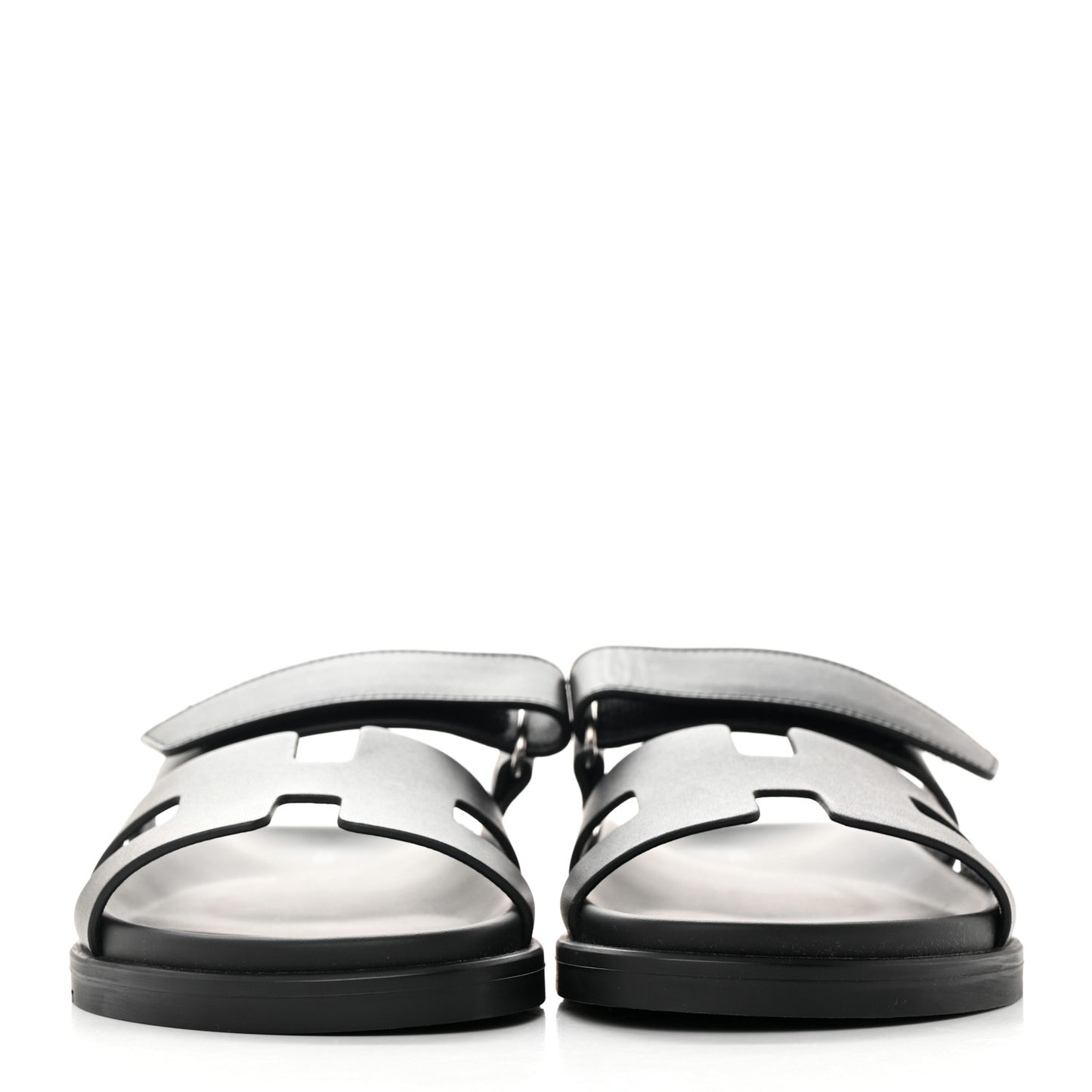 Calfskin Womens Chypre Sandals 36.5 Black
