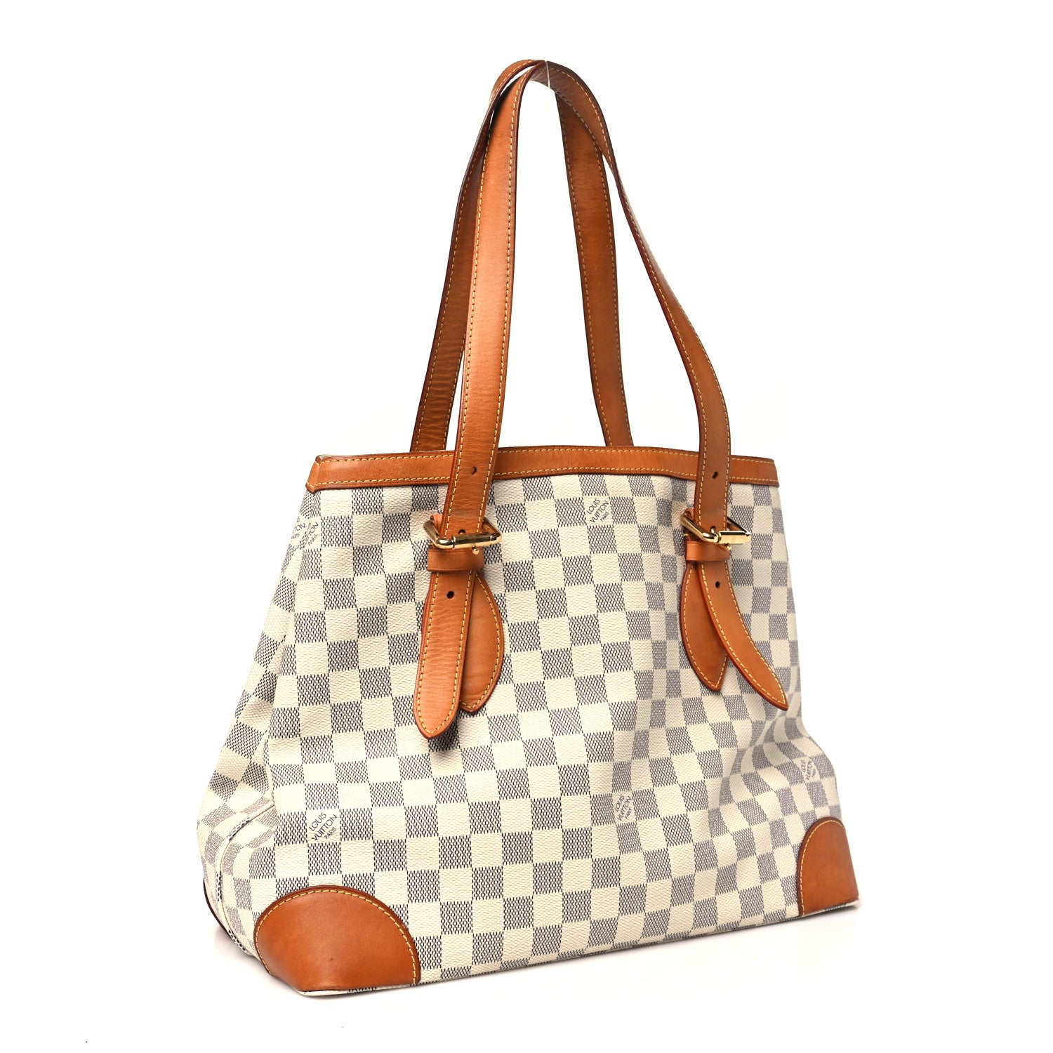 Louis Vuitton Damier Azur Hampstead MM 3 of 8
