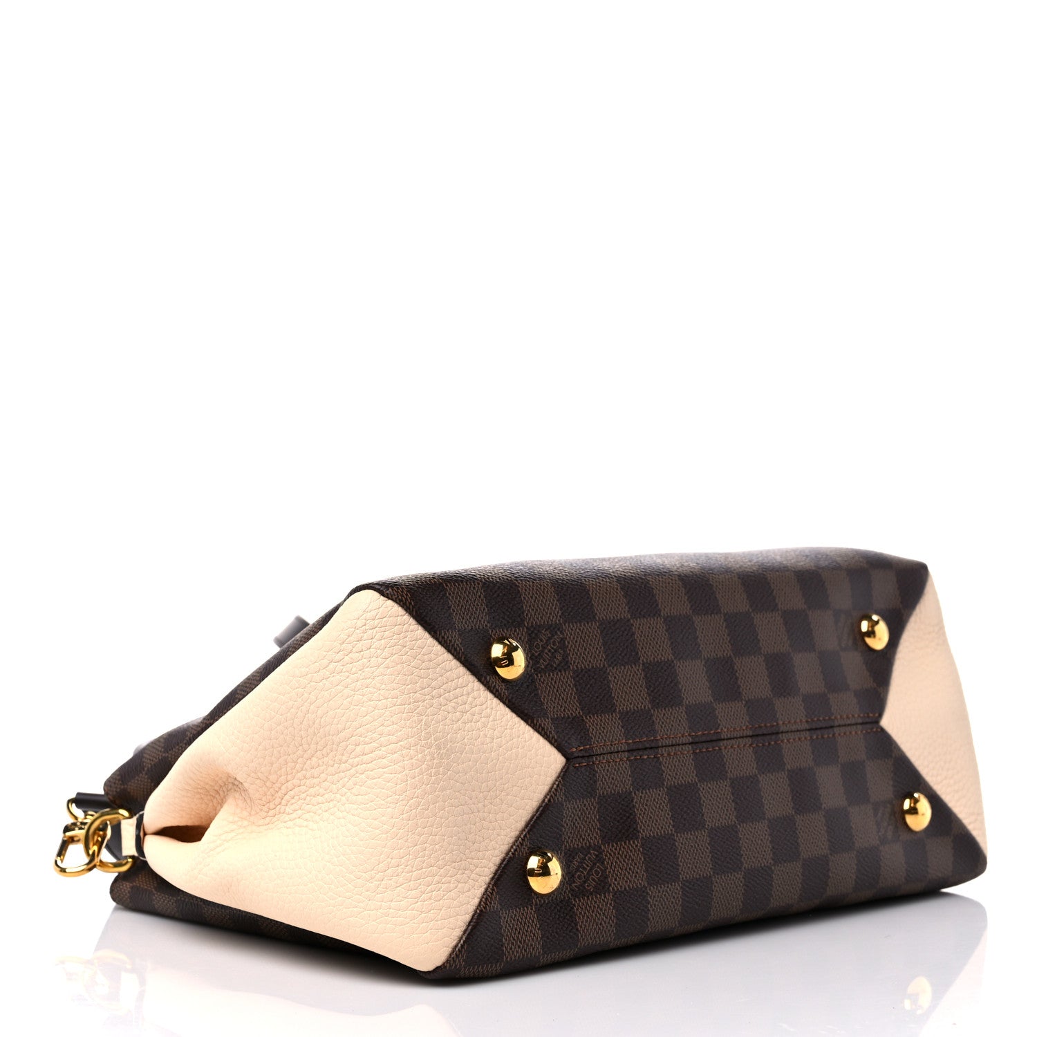 Louis Vuitton Damier Ebene Cuir Taurillon Brittany Creme 4 of 7