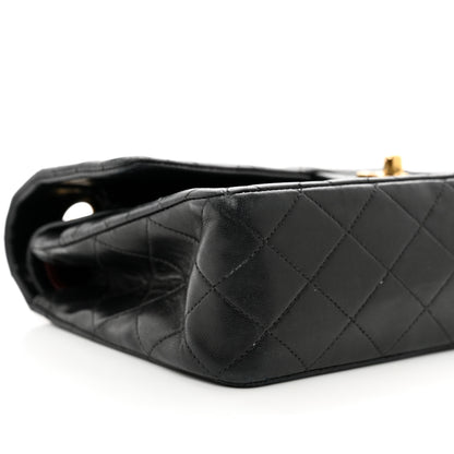 Chanel Lambskin Quilted Medium Double Flap Black 8 of 12