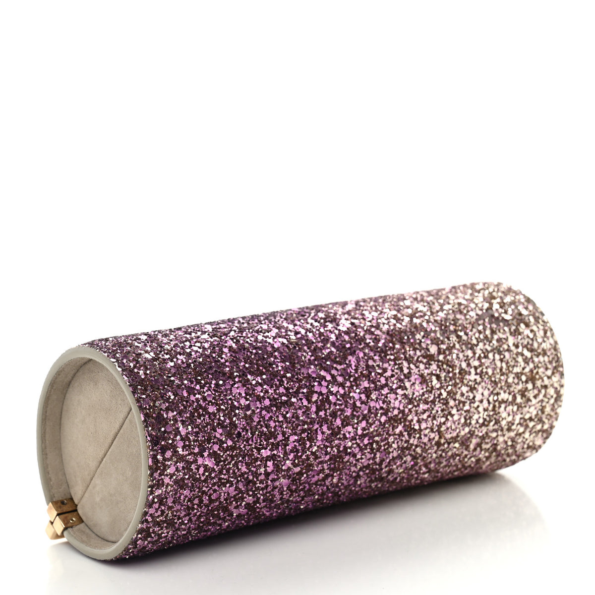 Jimmy Choo Coarse Glitter Trinket Clutch Pink Gold 4 of 10