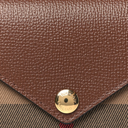 Burberry Vintage Check Grain Calfskin Halton Wallet Tan 8 of 8