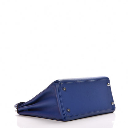 Hermes Togo Kelly Retourne 28 Bleu Electrique 5 of 32