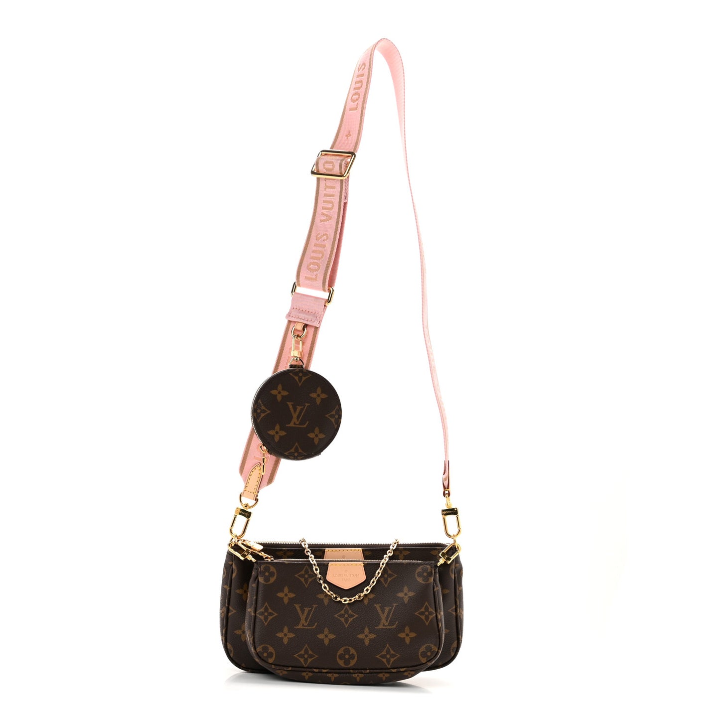 Monogram Multi Pochette Accessories Rose Clair