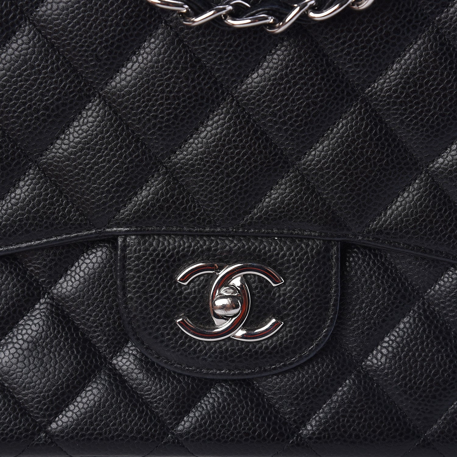 Chanel Caviar Quilted Jumbo Single Flap Black 10 of 10