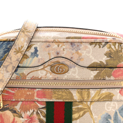 Gucci GG Supreme Monogram Water Flora Web Mini Ophidia Shoulder Bag Beige White Multicolor 8 of 11