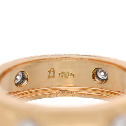 Buccellati 18K Yellow White Gold Diamond 5.5mm Macri Band Ring 53 6.25 3 of 4