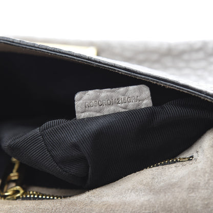 Burberry Signature Grain Medium Mildenhall Crossbody Bag Pale Grey 7 of 10