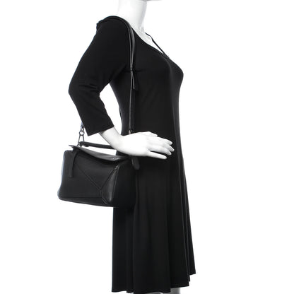 Loewe Calfskin Small Puzzle Bag Black 2 of 9