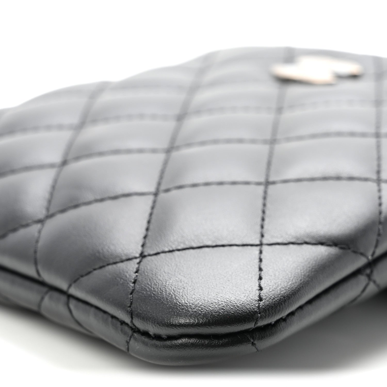 Chanel Lambskin Quilted Uniform Crossbody Bag Black 10 of 10