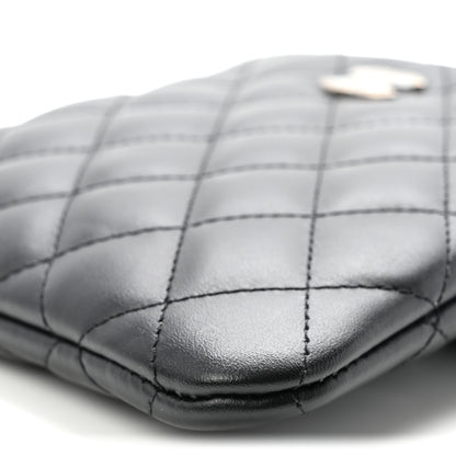 Chanel Lambskin Quilted Uniform Crossbody Bag Black 10 of 10