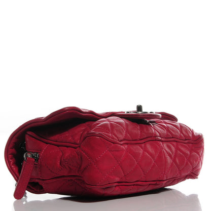 Chanel Iridescent Calfskin Shiva Flap Dark Pink 4 of 8