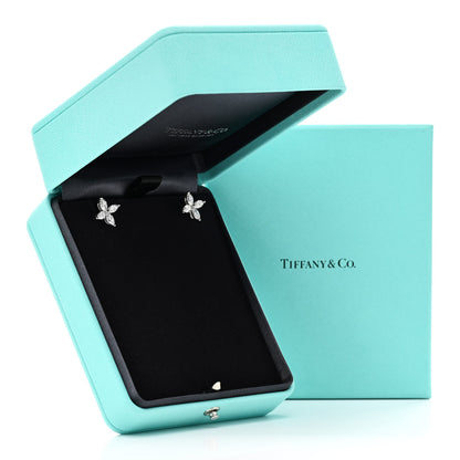 Tiffany Platinum Diamond Large Victoria Earrings 5 of 5