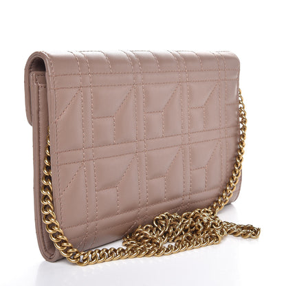 Gucci Calfskin Matelasse Mini Pearly GG Marmont Chain Wallet Porcelain Rose 3 of 7